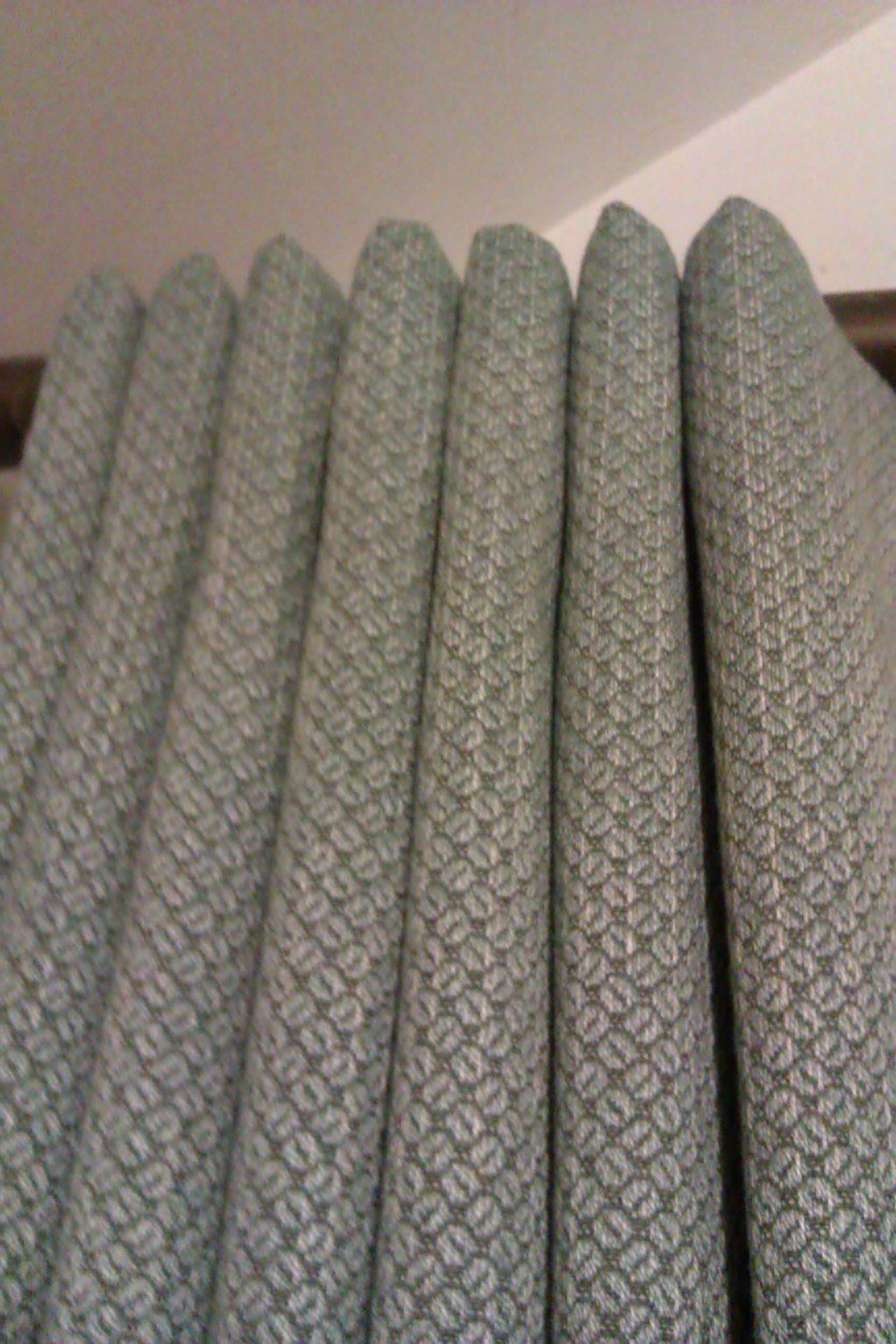 Mock wave heading on Walcot House bronze curtain pole - Stow on the Wold