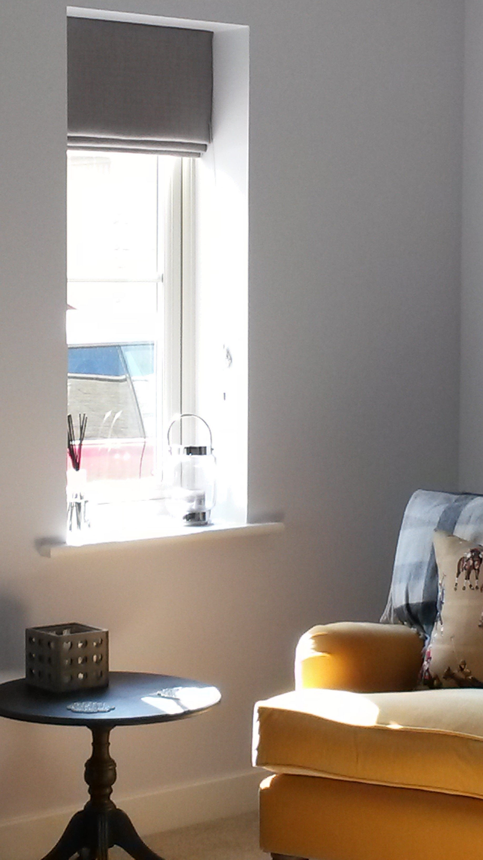 Made to measure roman blinds in recess - Winchcombe