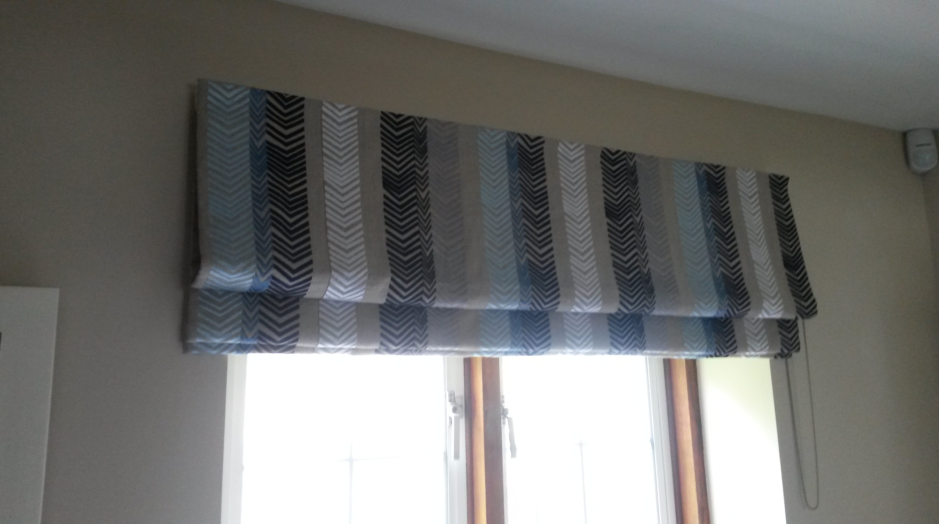 Kit Kemp Bookends used for made to measure roman blind - Oxford