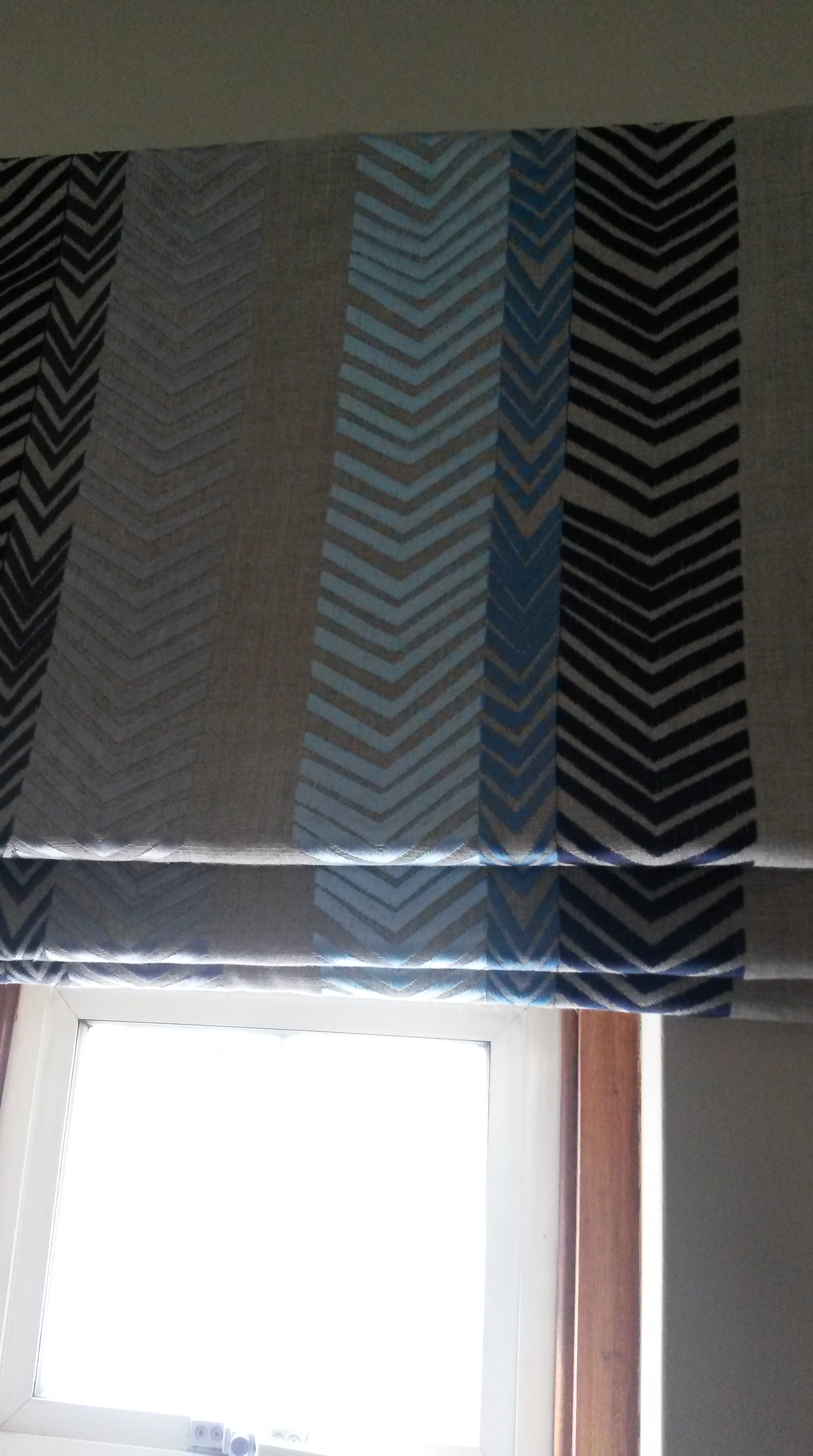 Kit Kemp Bookends used for made to measure roman blind - Oxford