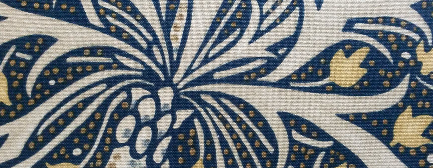 William Morris fabric used for triple pleat interlined curtains